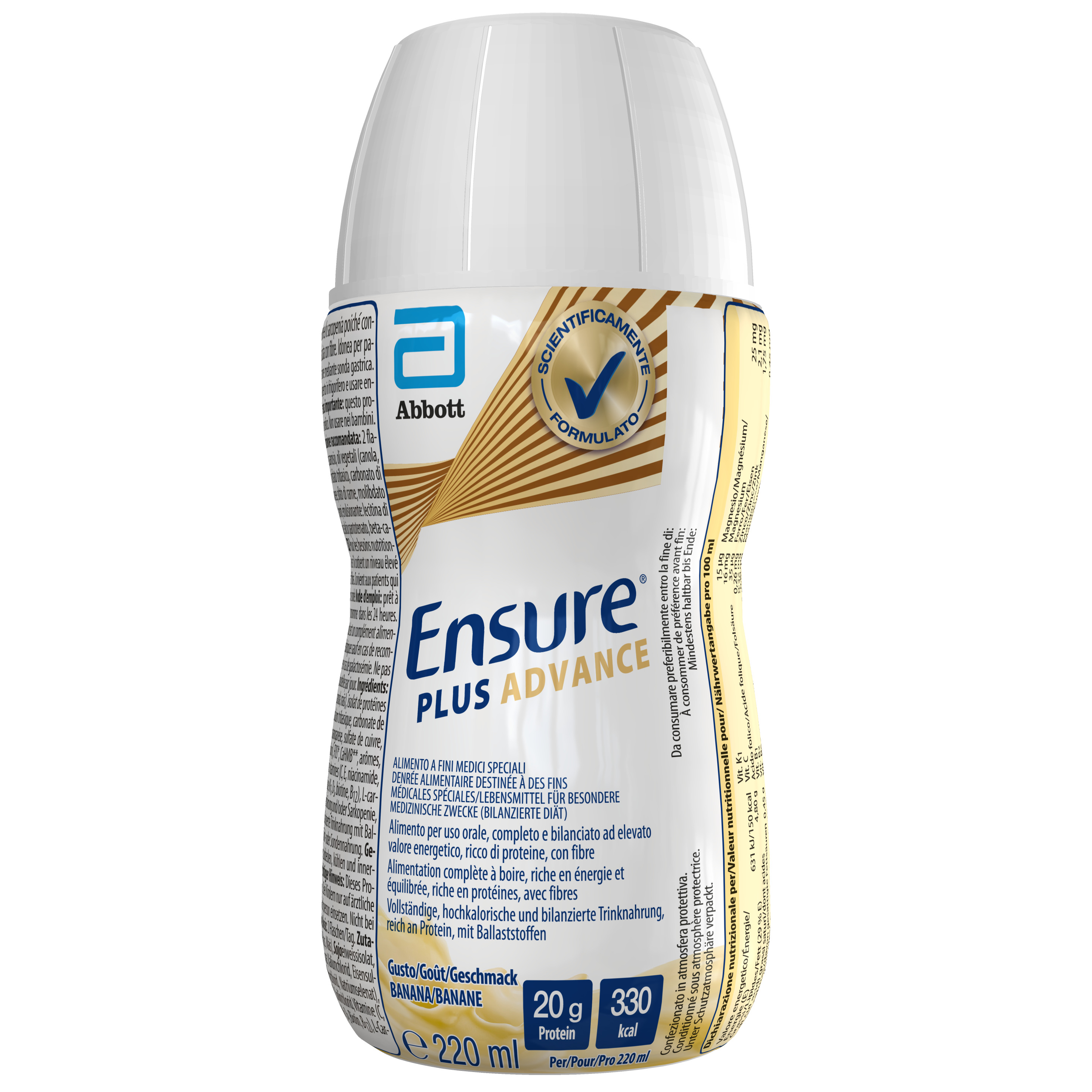 160-388-005_Ensure Plus Advance Banana_INT-B2_S556_220ml_OL_3D_F 1