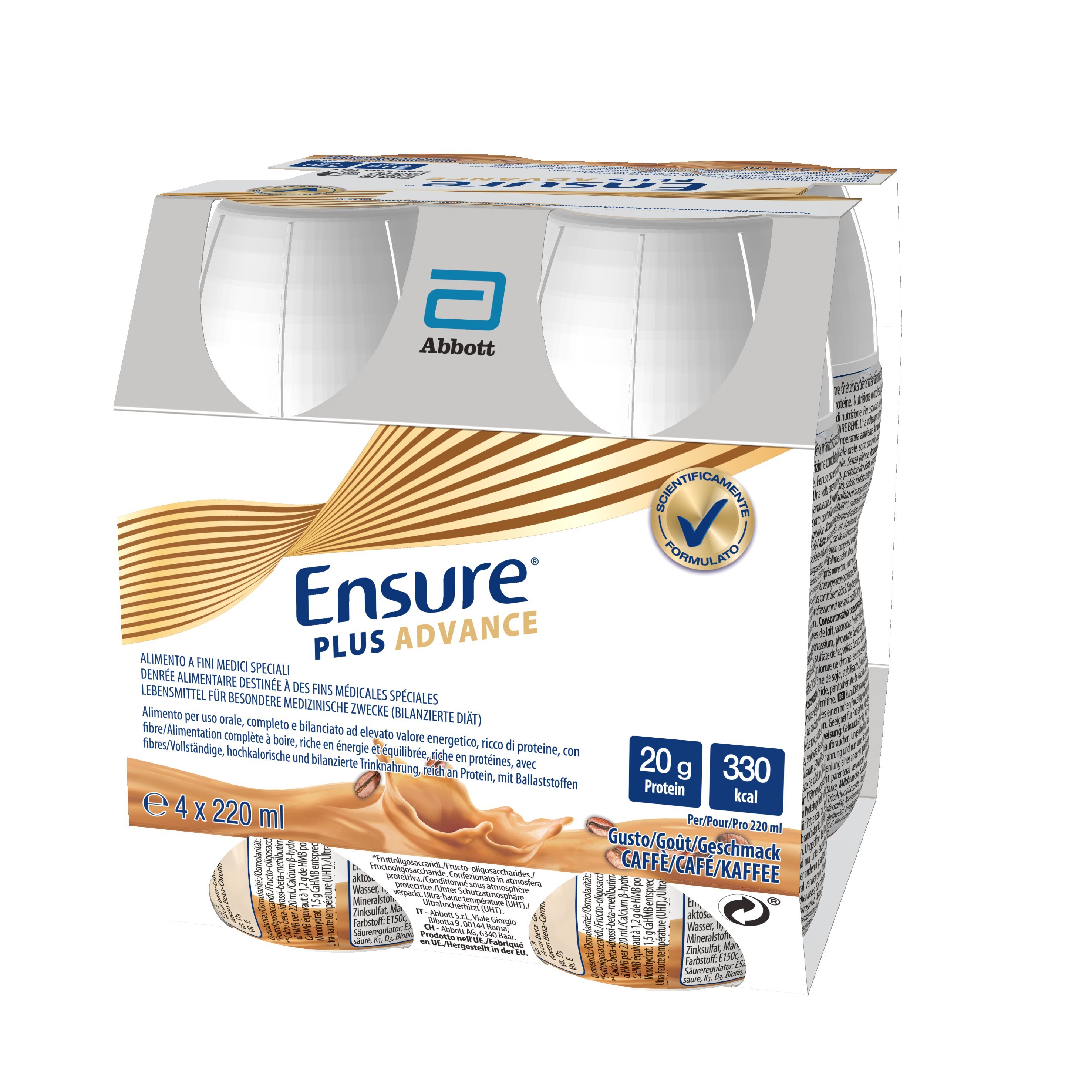 165-039-005_Ensure Plus Advance Coffee_INT-B2_S756_4x220ml_OL_3D_BR 1_1